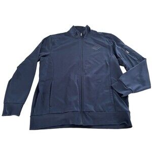 Men's Large Navy Blue Greg Norman Full Zip ATTACK LIFE branded Jacket - Golf